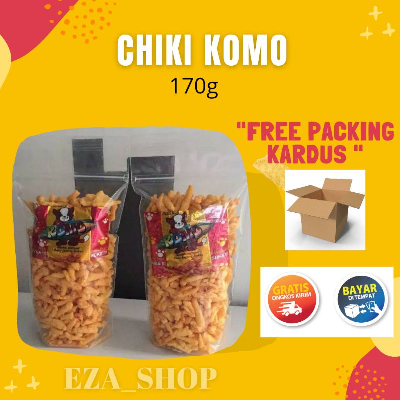 

CHIKI KOMO RASA JAGUNG BAKAR 200g / CIKI KOMO / MAKANAN RINGAN / JAJAN PASAR / SNACK KILOAN