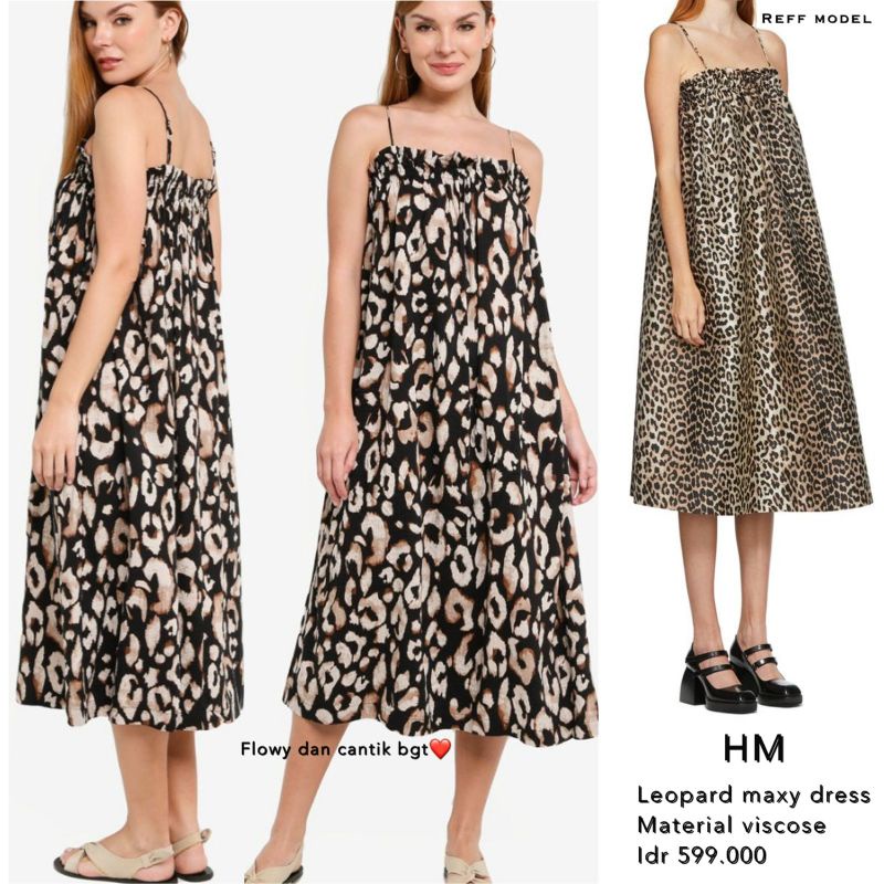 HM Flare Leopard Cami Dress