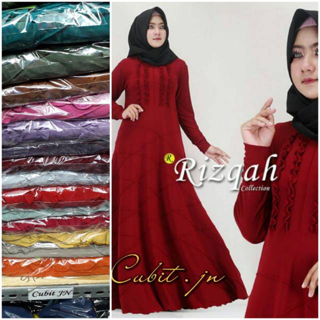 Gamis jersey cubit grade A