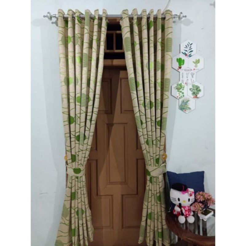 Goren pintu kamar gorden jendela minimalis gorden jendela pendek Gorden smokring kolongan