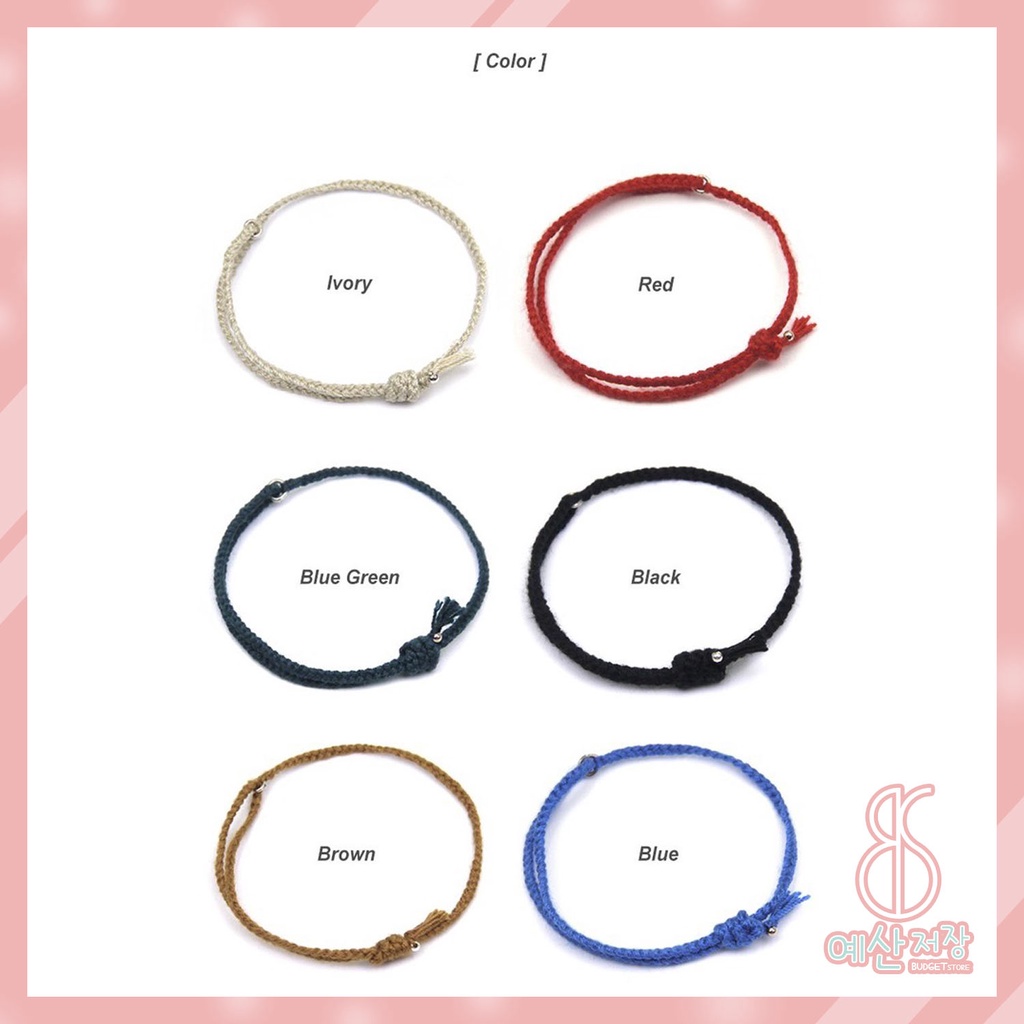 [BS] BISA COD Gelang Tali V Taehyung Bracelet Fingermade KPOP BTS BT21 - KP569