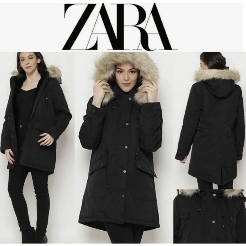Jacket Jaket Winter Zara ORIGINAL Wanita Winter Tebal Thermal Zara Anti Air Anti Salju Anti Dingin M
