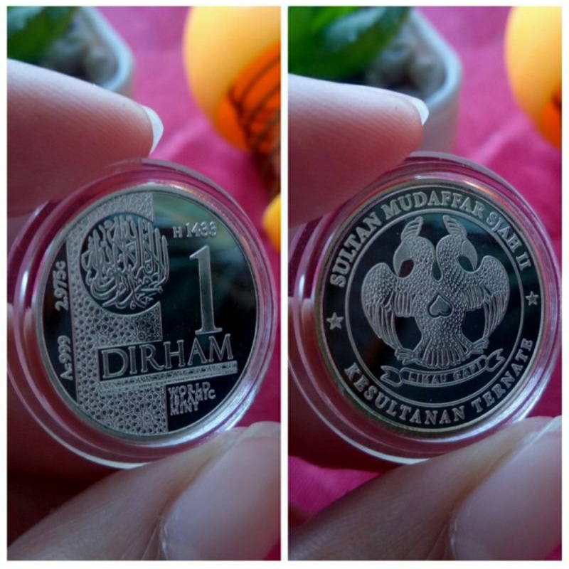 Koin Perak 1 Dirham Wakala WIM Ternate 2,975gr Free Kapsul bukan silver imn sala nadir isilver antam