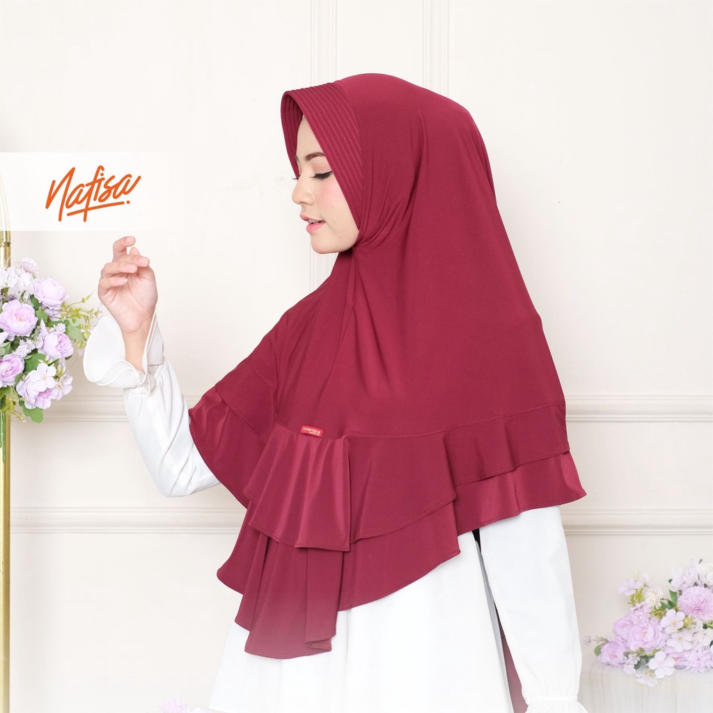 Hijab Instan Bergo Syari Promo Nafisa ANITA | Jilbab Instan Jumbo Bergo Kerudung Instan Pad Kecil