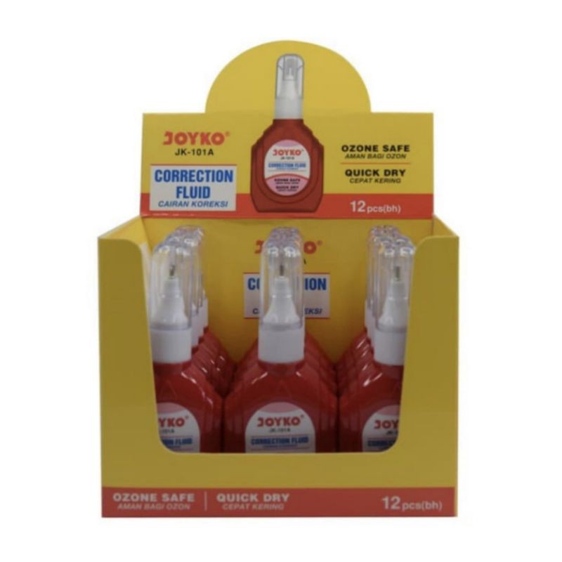 

1 Box Joyko Correction Fluid JK-01 Isi 12 Pcs