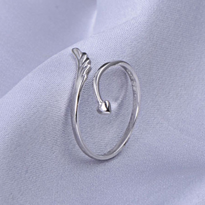 Cincin Model Terbuka Dapat Disesuaikan Desain Sayap Malaikat Untuk Pria Dan Wanita