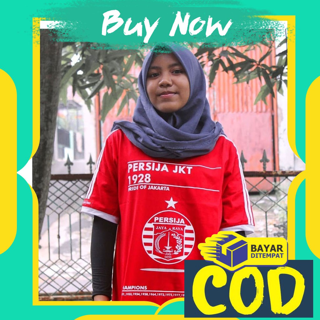 Kaos Persija  Baju Persija  Distro Persija Original PERSIJA JAKARTA PRIDE OF JAKARTA MERAH PENDEK