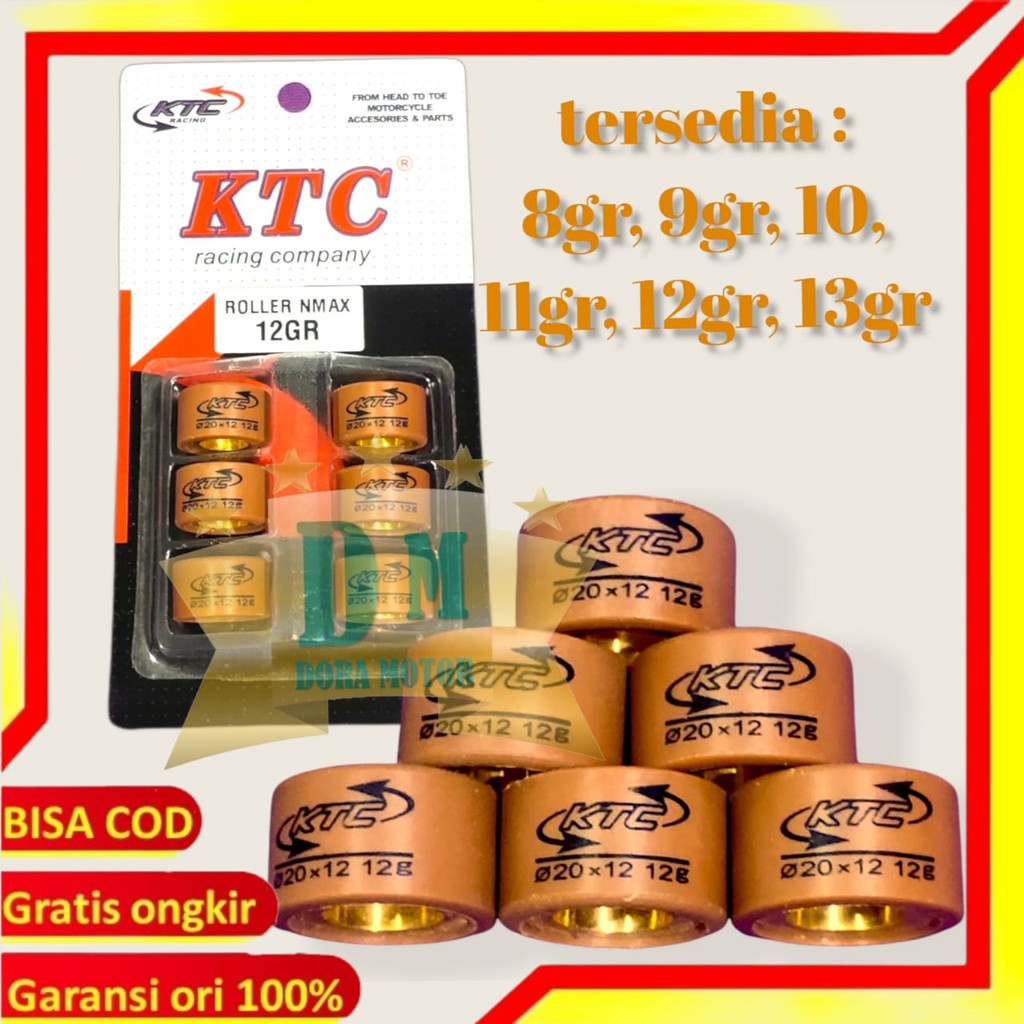 Roller Racing KTC Original / Roller Ktc Ready Motor Nmax,Aerox,Lexi,Pcx,Vario,Beat,Scoopy,Fino,Mio,Mio Soul,Xeon