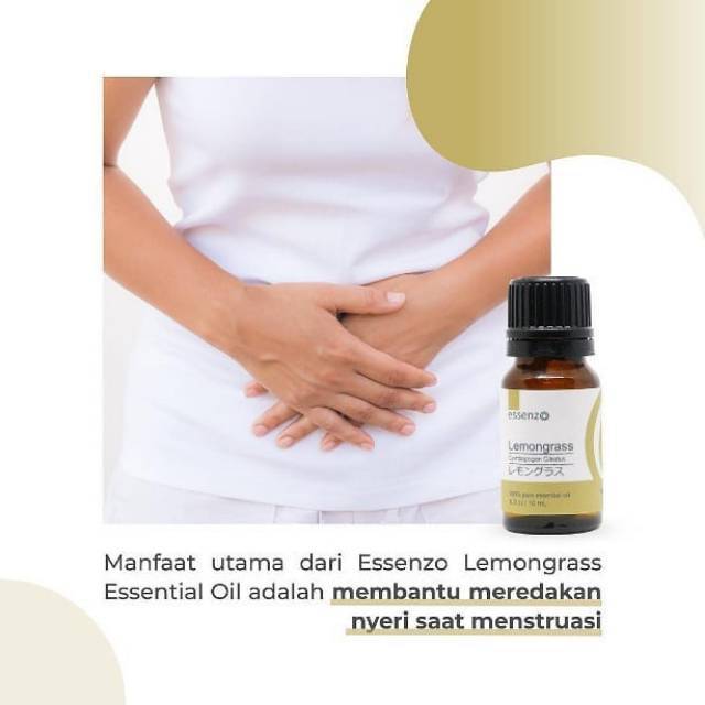 Essenzo Essential Oil Lemongras - Meredahkan Nyeri  PMS - Makassar