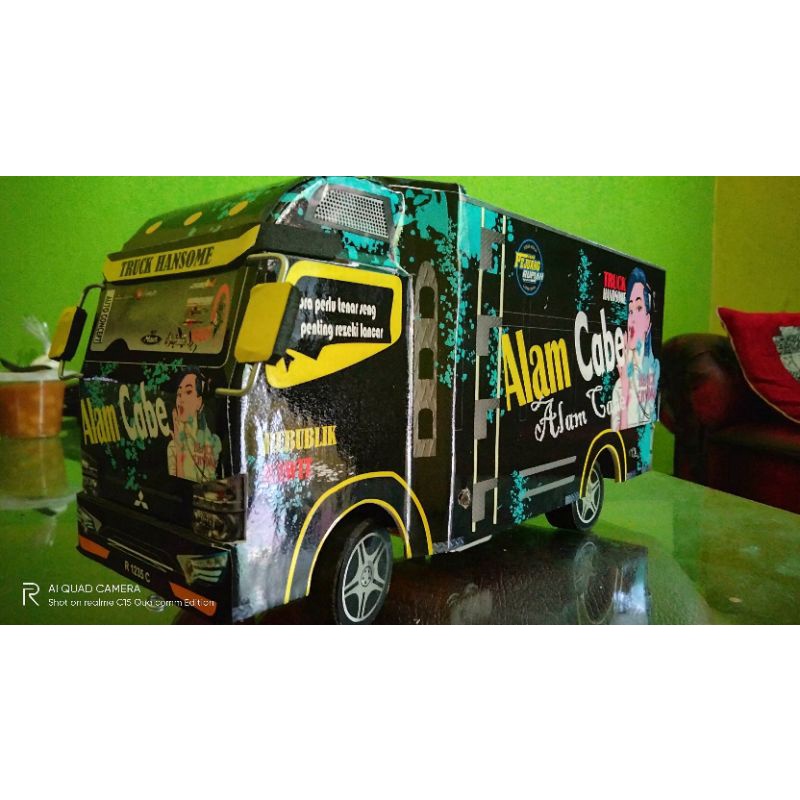 Miniatur Truk Oleng Kayu Mainan Truk Oleng Truk Oleng Miniatur Truk