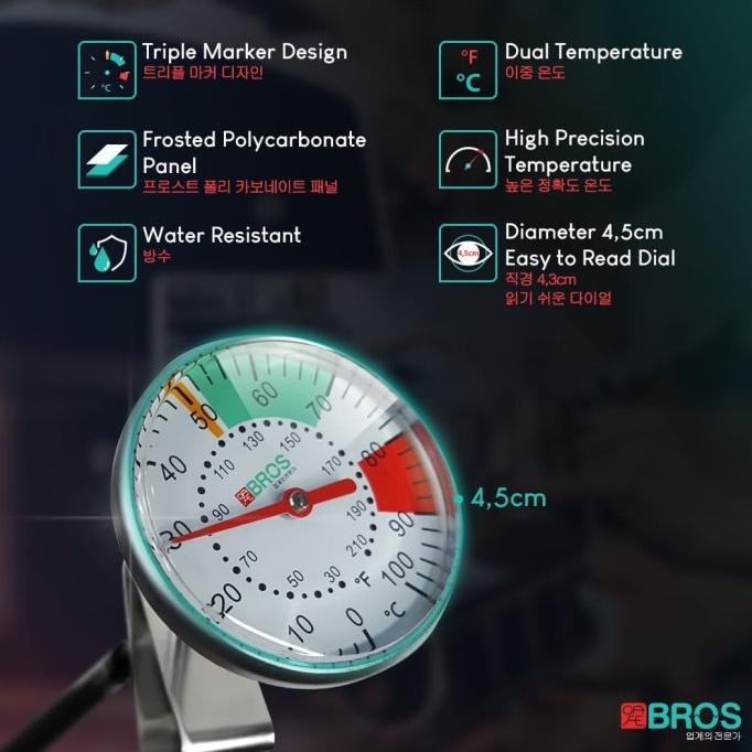 

BISA BAYAR DITEMPAT Thermometer Susu Air Coffee Termometer Barista Cafe Bros Professional BOOM SALE