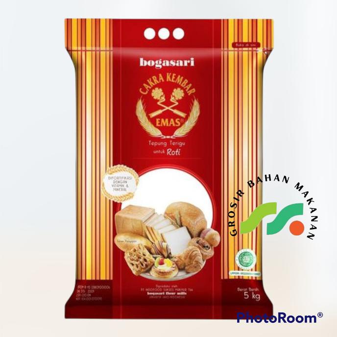 

TERIGU CAKRA KEMBAR EMAS ROTI 5kg