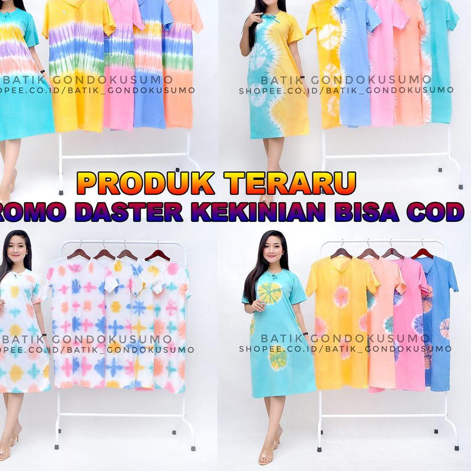 ✤ Kirim Langsung ✤ Promo Termurah Daster kaos Tie Dye Jumputan Pekalongan Gondokusumo ,,,