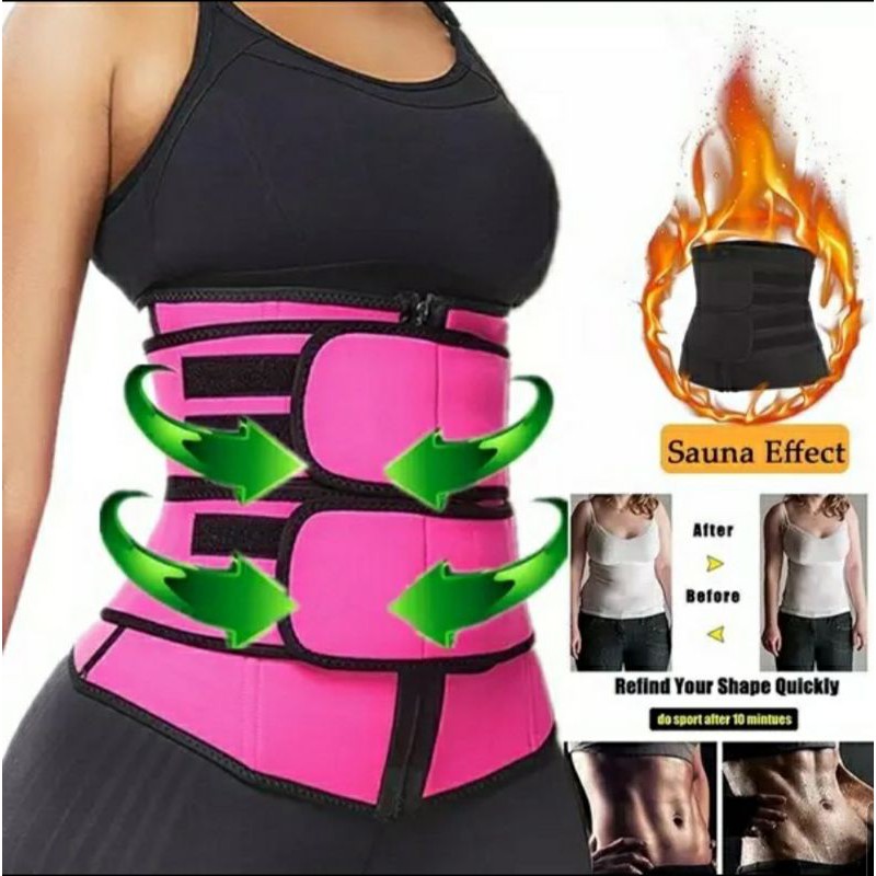 Waist Training Corset Sabuk Korset GYM Sauna Perut Pelangsing Pinggang