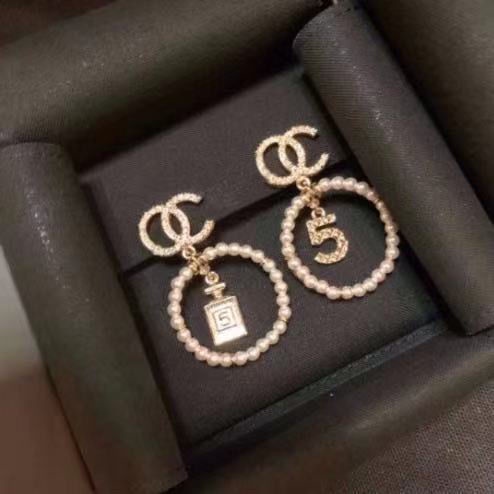 Anting Tusuk Sterling Silver 925 Dengan Mutiara Untuk Wanita 5 Botol Parfum Double C Slimmer Look Ear