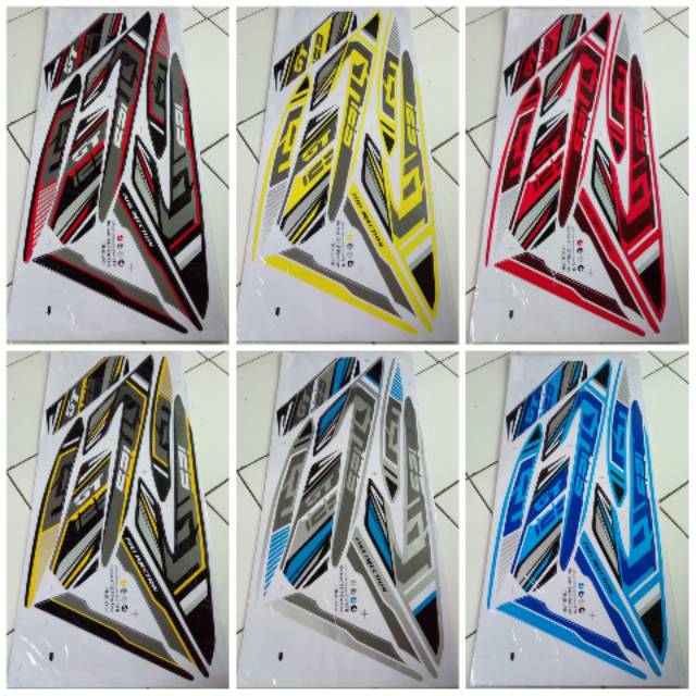 Striping Stiker Liv Variasi Motor Mio Soul GT 125 Blue Core - Thailand