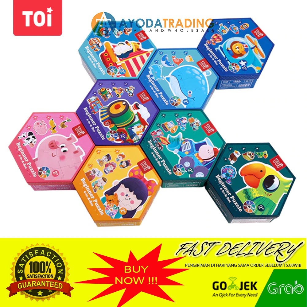 TOI Beginner Puzzle Baby Big Pieces Hadiah Kado