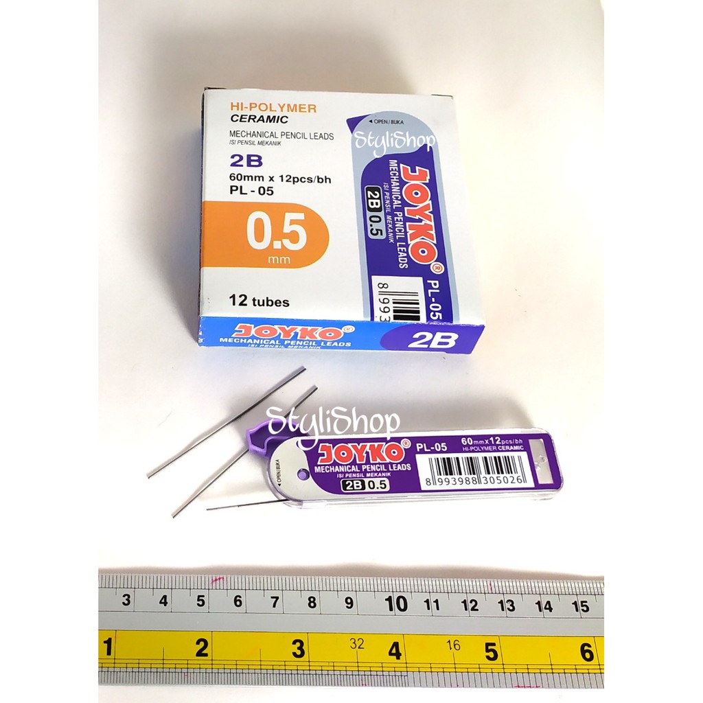 

Isi Pensil Mekanik Joyko 2B 0.5 mm - Mechanical Pencil Leads