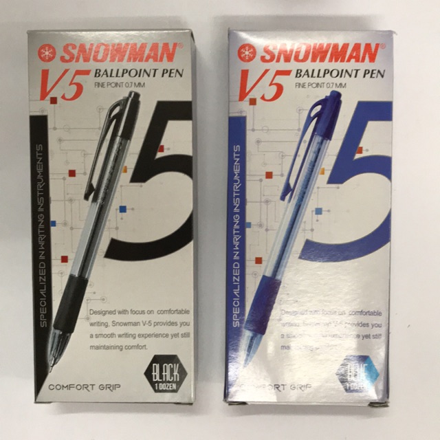 Snowman V-5 Pulpen 0.7 mm 1 lusin