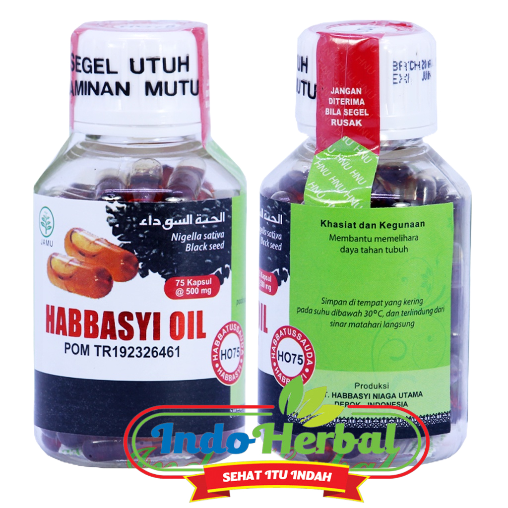 Habbasyi Oil Minyak Habbatusauda isi 75Kps-Kapsul Minyak Jinten Hitam