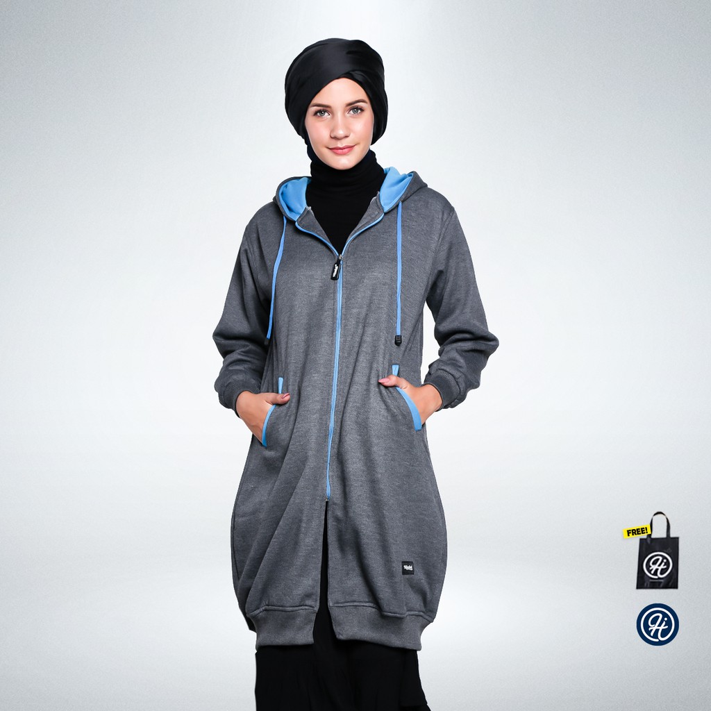 Hijacket® Basic Misty | Original | Jaket Hoodie Wanita Premium Fleece-4
