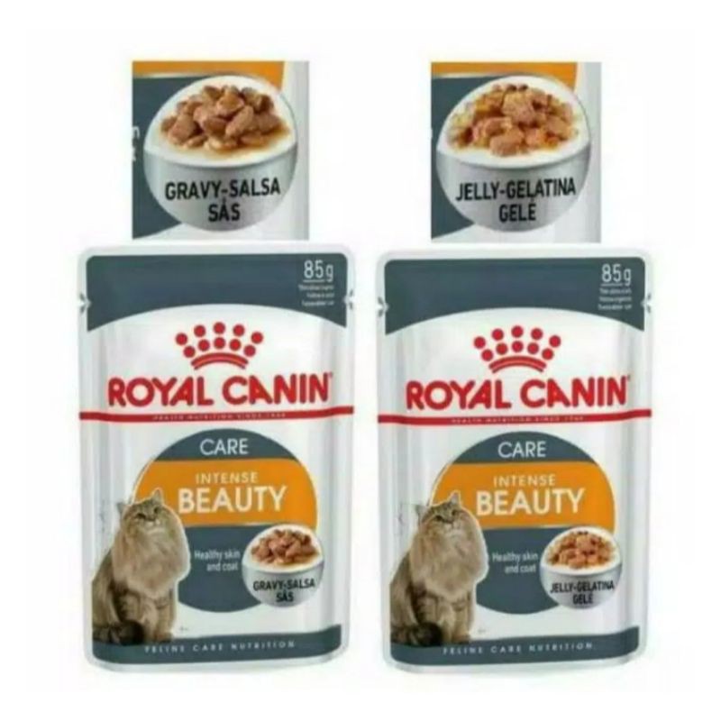 Royal Canin Intense Beauty Pouch Sachet 85gr / Royal Canin Hair n Skin Pouch / Wet food