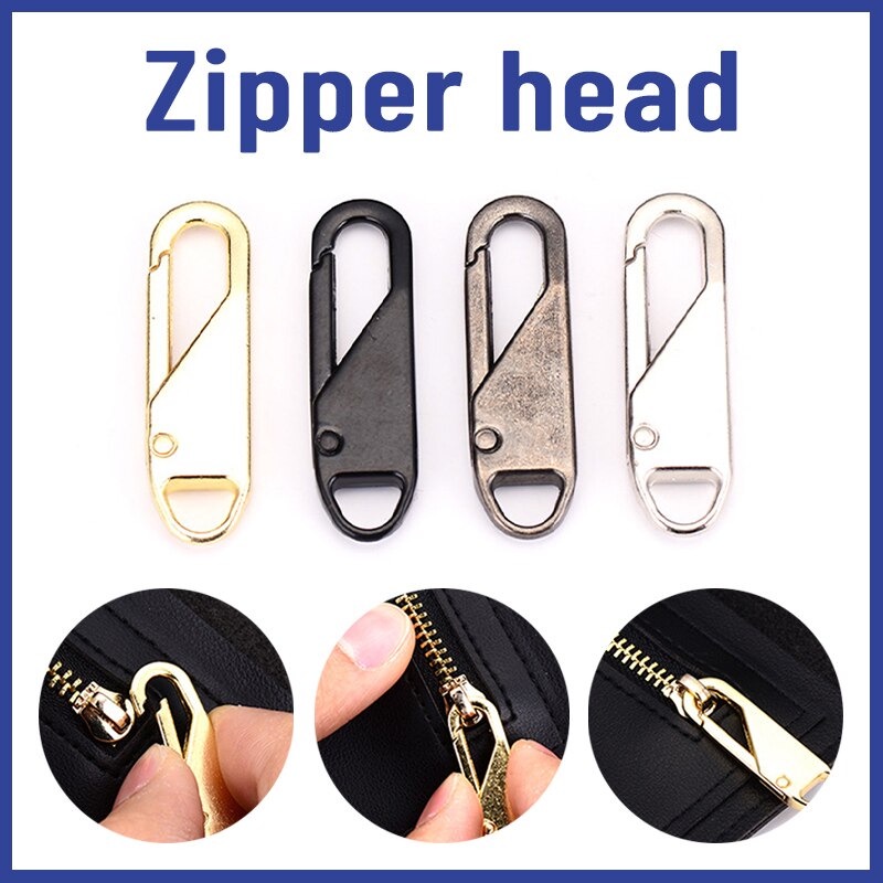 Jual Kepala Ritsleting Resleting Pengganti Zipper Head Replacement