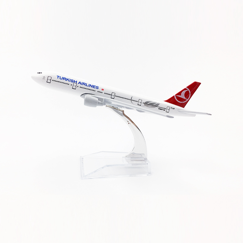 Model Pesawat Terbang Turki Boeing 777 B777 Model Metal Die-cast 16CM / 20CM