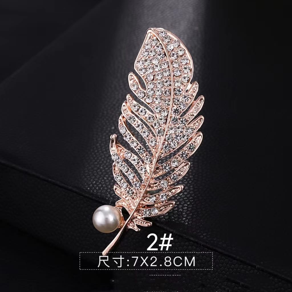 Elegant Pin Bros Cantik ala Korea - premium brooch - aksesoris hijab - bros kebaya