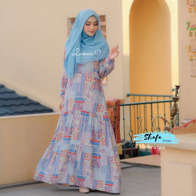 Shafa Dress by LUVENA / GAMIS SYARI / GAMIS MURAH / GAMIS RAYON / GAMIS ADEM