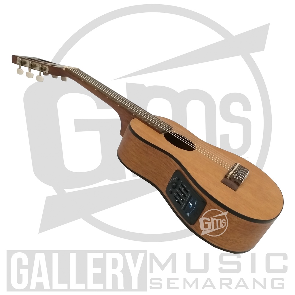 ORIGINAL!!! Guitalele Elektrik Import Merk Cowboy GK-6 NA GK 6NS Equalizer Tuner Cowboy Prener New