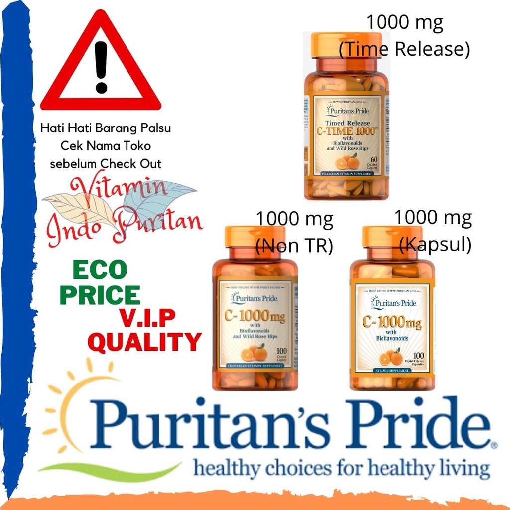 Vitamin Puritan Pride Vitamin C 1000 mg untuk menjaga kesehatan