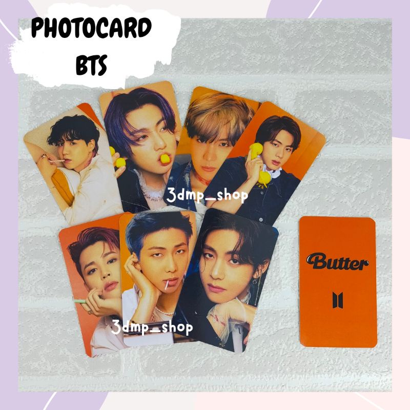 [MINIMAL PESAN 2] Photocard photo lomo card lomocard bts butter jungkook v jimin suga taehyung rapmonster jhope