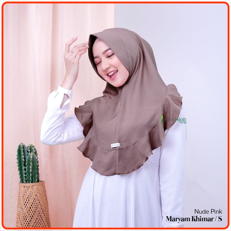Maryam Khimar Size S / Khimar Untuk Aktivitas Daily / Khimar Instan Alya Hijab by Naja