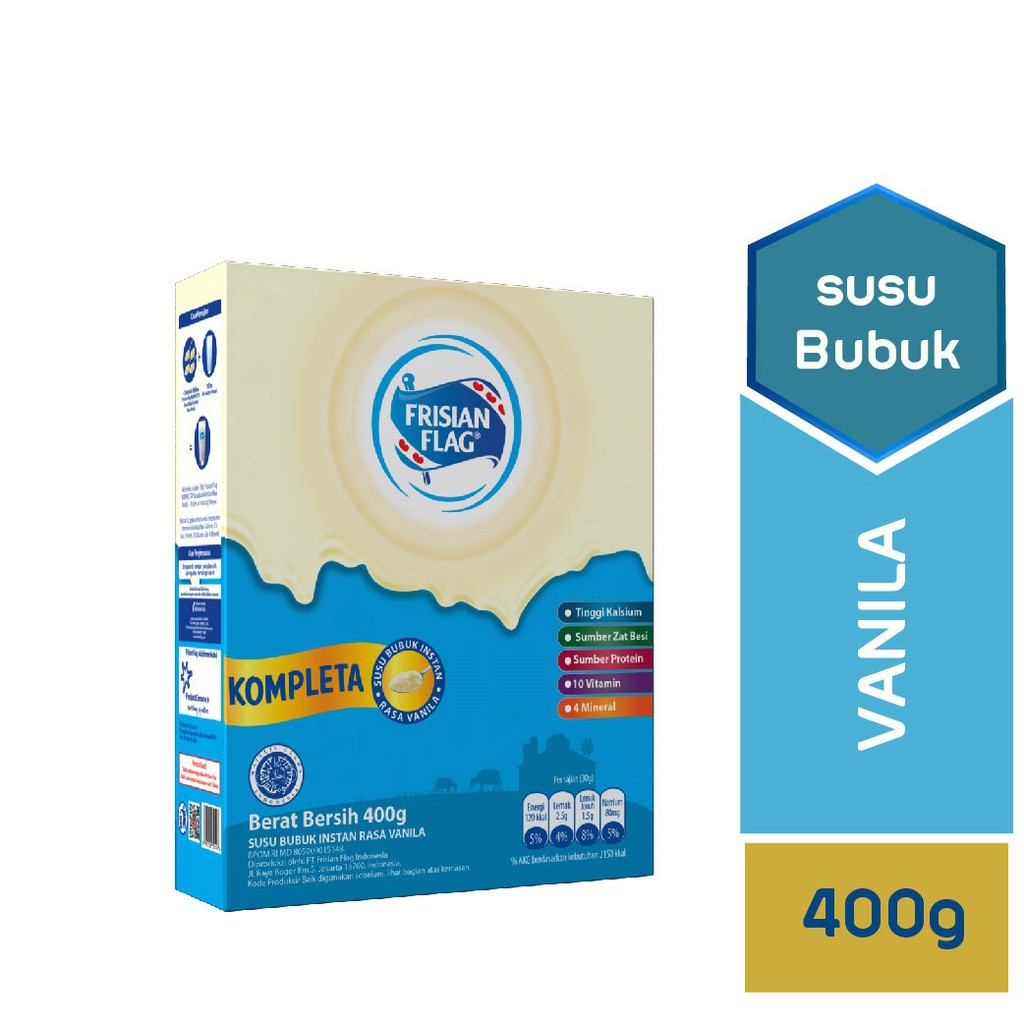 

Frisian Flag Kompleta 400 gr Vanila Susu Bubuk