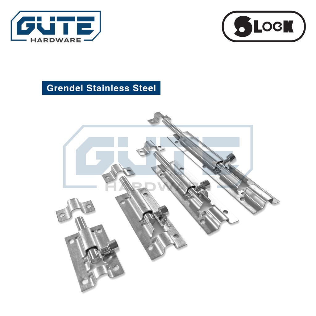 Grendel Pintu / Jendela Stainless Asli Tebal &quot;SLOCK&quot; Berbagai Ukuran