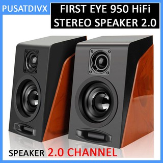 FIRST EYE 950 HIFI DESKTOP MULTIMEDIA STEREO SPEAKER 2.0 CHANNEL PC