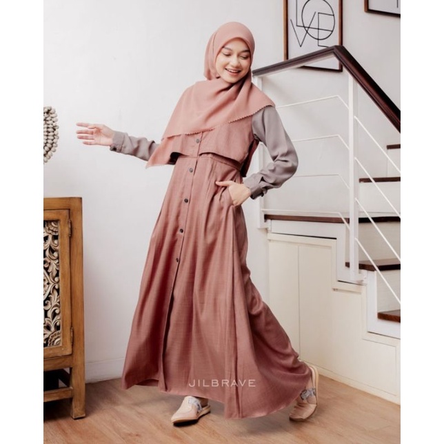 FELISHA DRESS - Jilbrave Official Shop | Original Jilbrave | Faezia - Gamis
