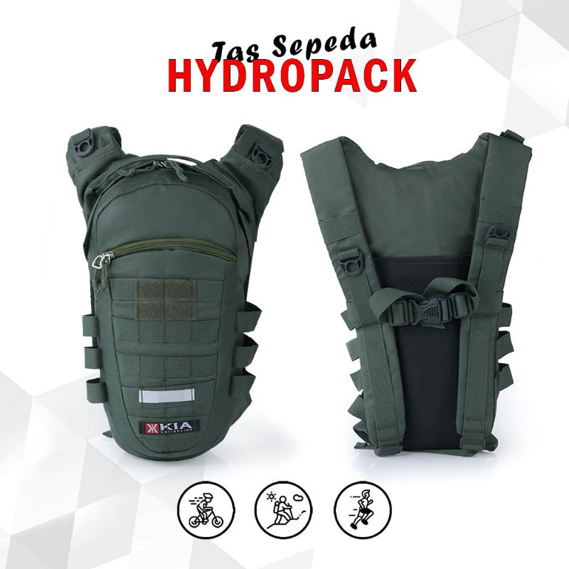 Tas Ransel Hydropack Sepeda Gunung Motocross Hiking Turing Trabas Terbaru Premium Material Waterproof