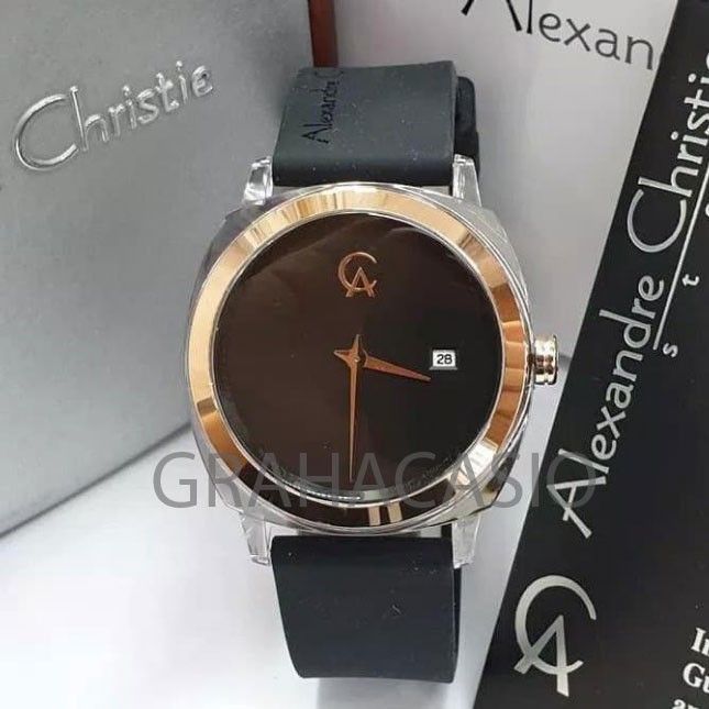 Jam tangan wanita original ALexandre Christie AC 2763 LD black