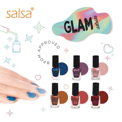 [BPOM] Salsa Nail Polish (Ecer) GLAMOUR GLAM Series Cat kuku