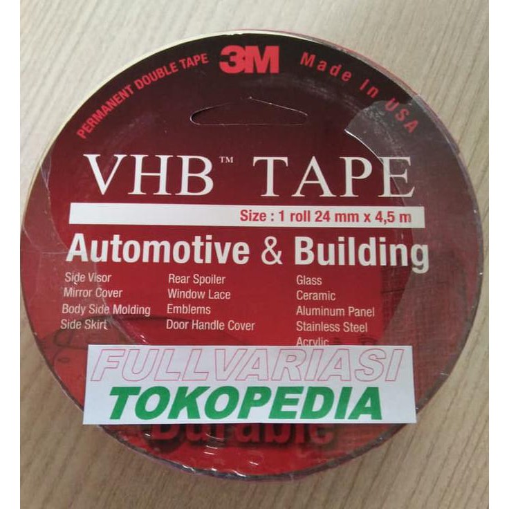 

PROMO MURAH Double Tape 3M VHB 24mm x 4,5m