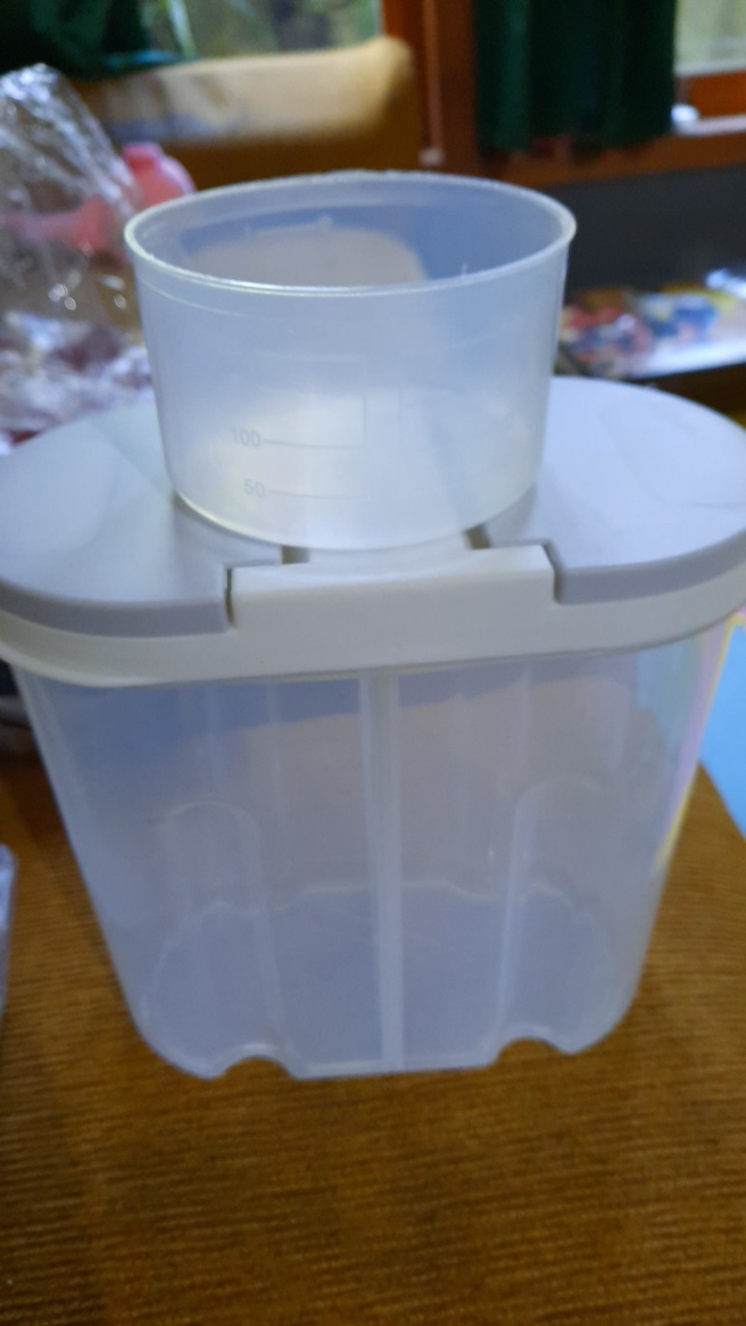 Hc Toples Tempat Penyimpanan Makanan Storage Jar Cereal Kontainer Penyimpanan Makanan 2 In 1