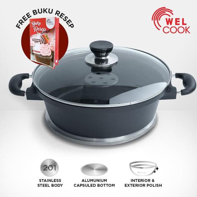 PERALATAN BAKING WELCOOK CETAKAN KUE ALUMUNIUM BAKING PAN PERLENGKAPAN DAPUR
