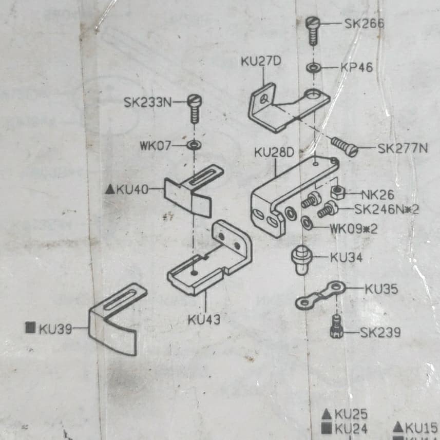 KU27D-4 Dudukan Corong Obras 747 / 747A