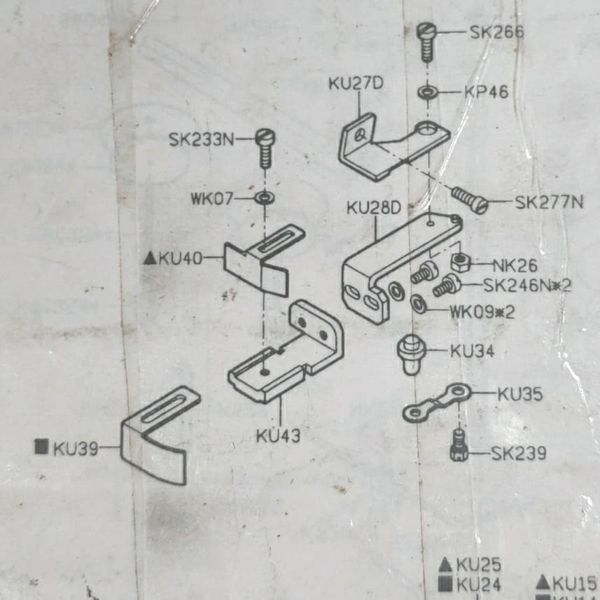 KU27D-4 Dudukan Corong Obras 747 / 747A