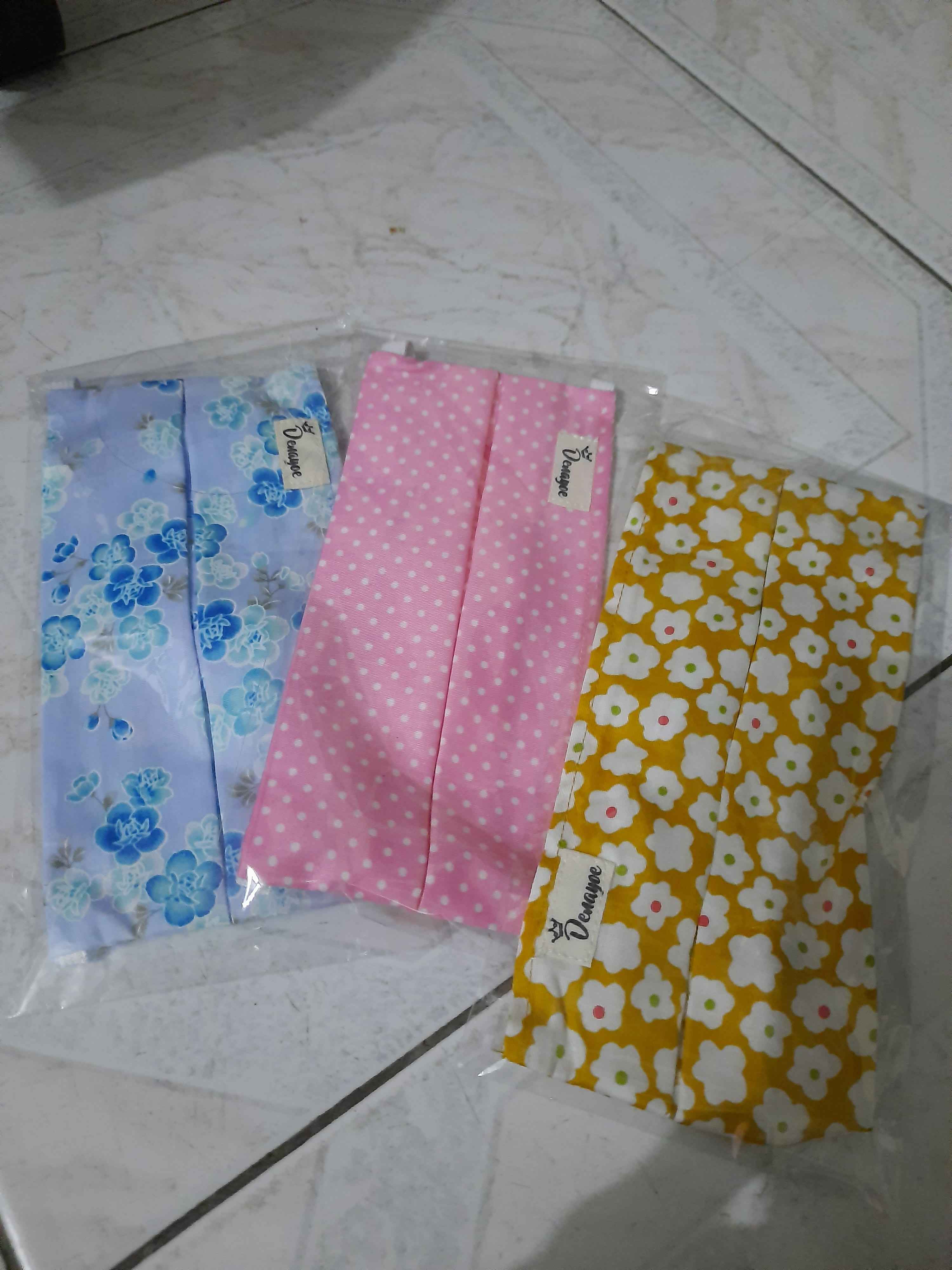 (pink Series) Masker Kain Katun Jepang Bisa Diisi Filter