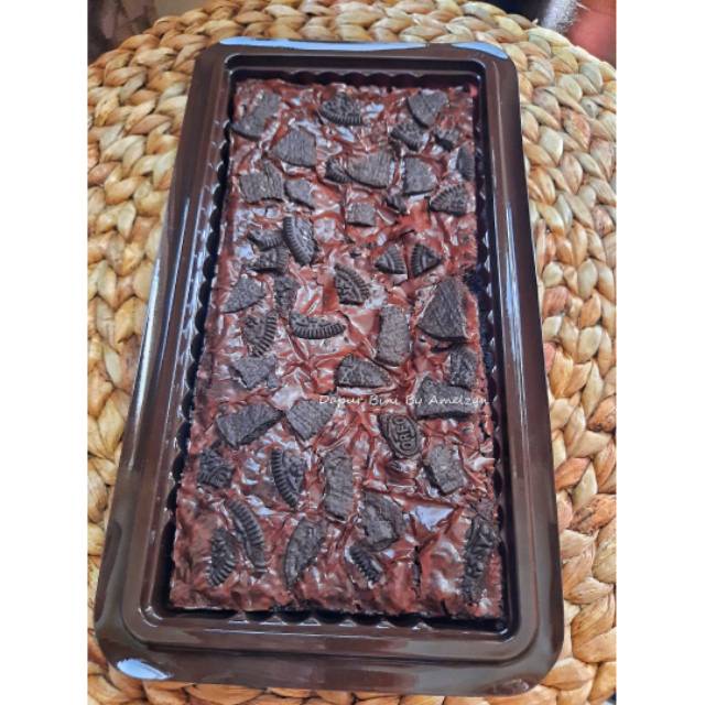 

PREMIUM Brownies UK 20*10 fudgy brownies panggang brownies melted