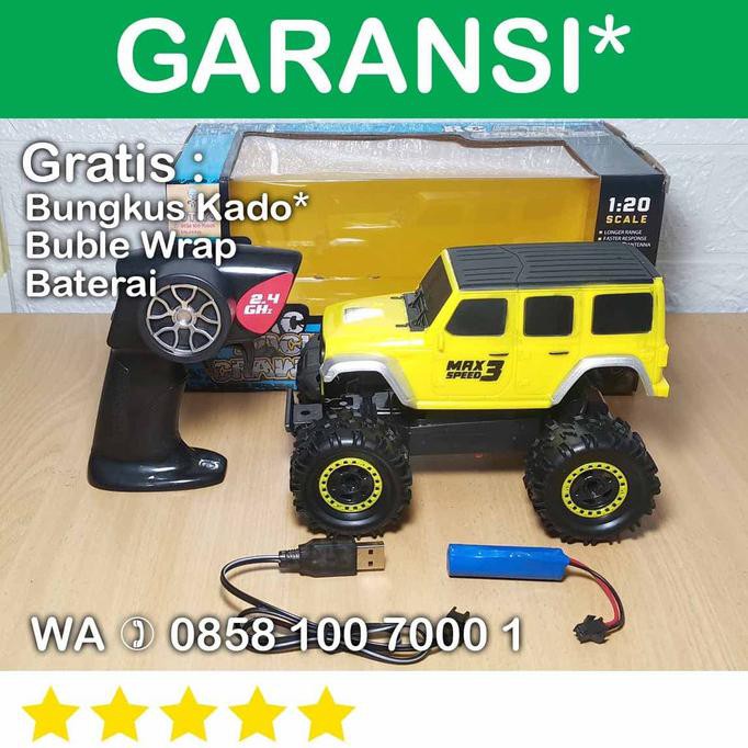 New Sotoy Rc Jeep Wrangler Rubicon Remot Truck Offroad Crawler Climber Y37 - Merah