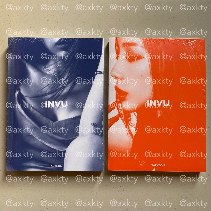 snsd taeyeon - invu album sealed (blue & orange ver.)